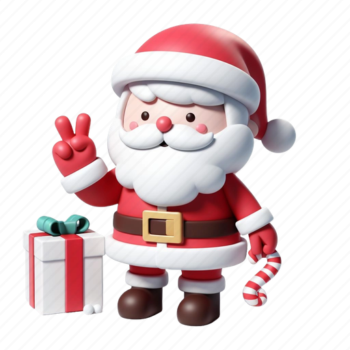 Santa, xmas, snow, winter, santa claus, christmas, holiday 3D illustration - Download on Iconfinder