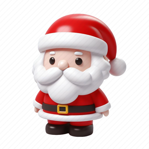 Santa, winter, holiday, new year, xmas, christmas, hat 3D illustration - Download on Iconfinder