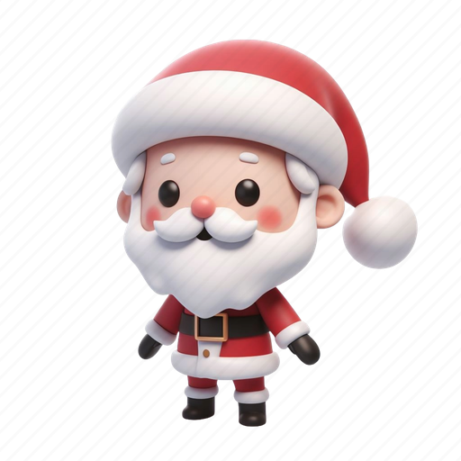 Santa, 3 3D illustration - Download on Iconfinder