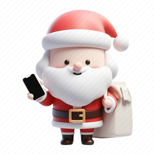 Santa, winter, holiday, new year, xmas, christmas, santa claus 3D illustration - Download on Iconfinder