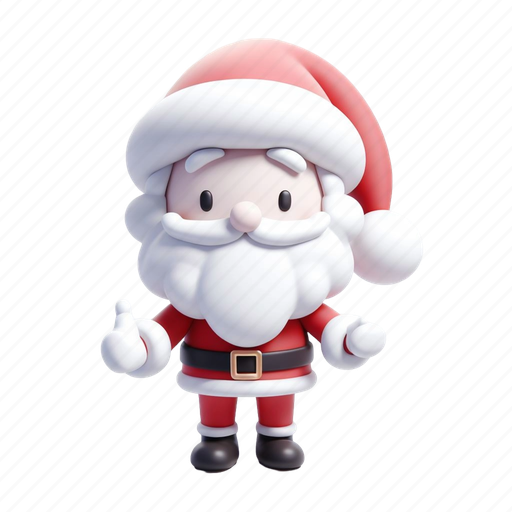 Santa, winter, holiday, new year, xmas, christmas, santa claus 3D illustration - Download on Iconfinder