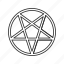 evil symbol, inverted pentagram, pentagram, star 