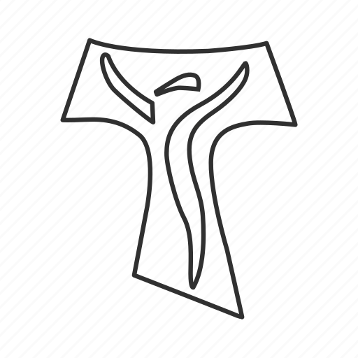 Cross, evil symbol, letter t, tau cross icon - Download on Iconfinder