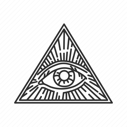 Illuminati, one eye, triangle, yarmulke icon - Download on Iconfinder