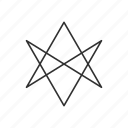 hexagram, six pointed star, star, unicursal hexagram 