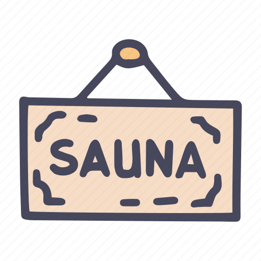 Sauna, spa, treatment, welness, signboard, care icon - Download on Iconfinder