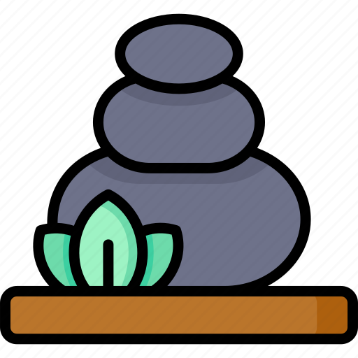 Lithotherapy, stone, theraphy, spa, suna icon - Download on Iconfinder