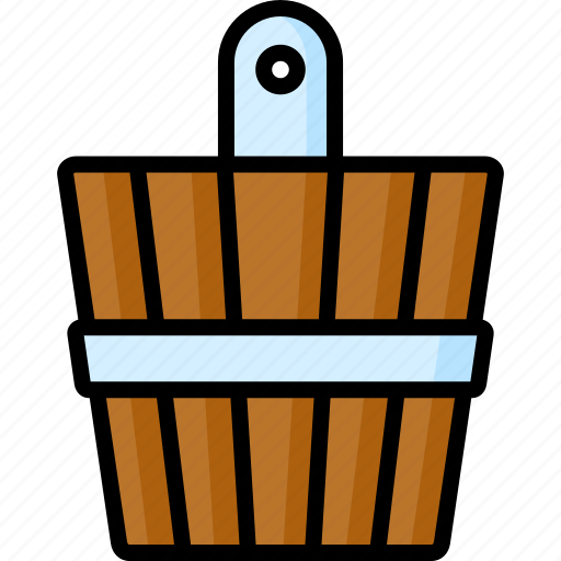 Sauna, bucket, steam, wellness, hot icon - Download on Iconfinder