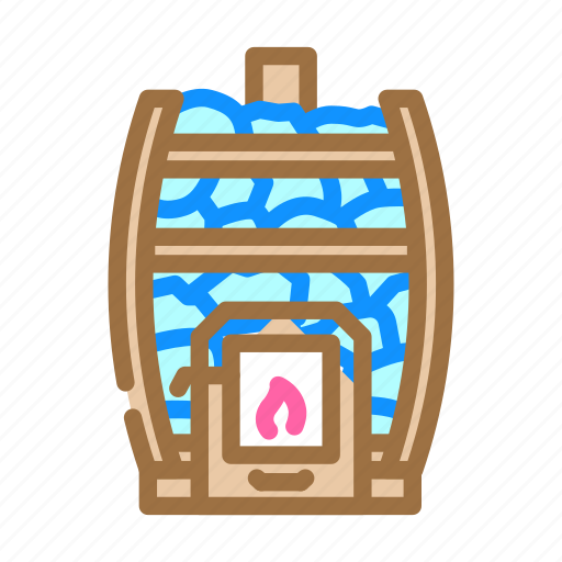 Stove, sauna, steam, spa, health, room icon - Download on Iconfinder
