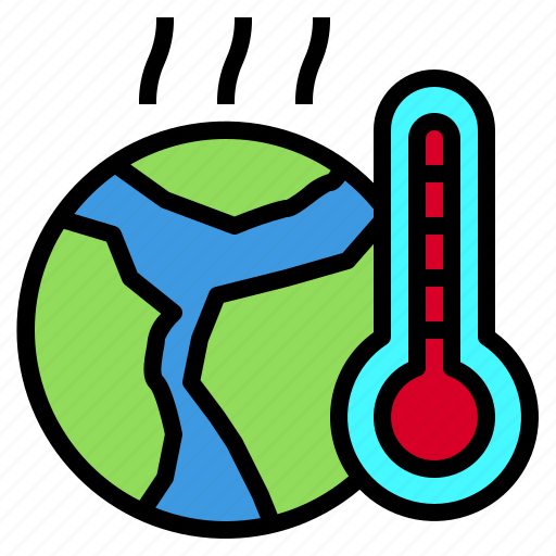 Global, hot, earth, heat, ecology, environment, warming icon - Download on Iconfinder