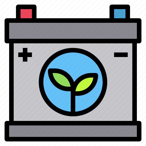 Charge, growth, ecology, electric, battery, energy, leaf icon - Download on Iconfinder