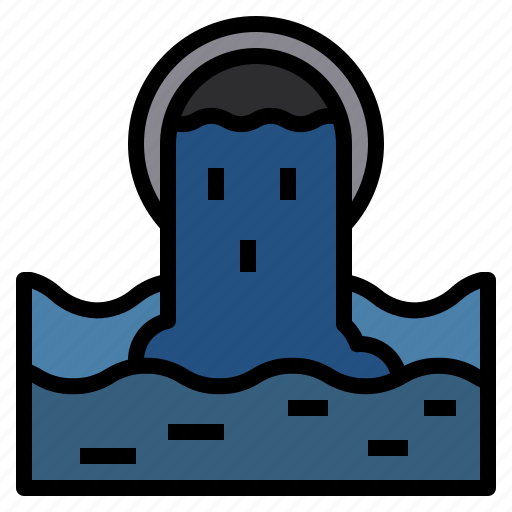 Waste, water, ecology, sewage, industry, factory icon - Download on Iconfinder