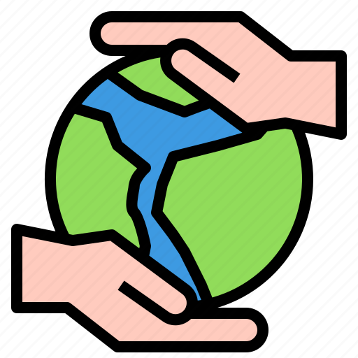 Global, save, earth, hand, ecology, protection icon - Download on Iconfinder