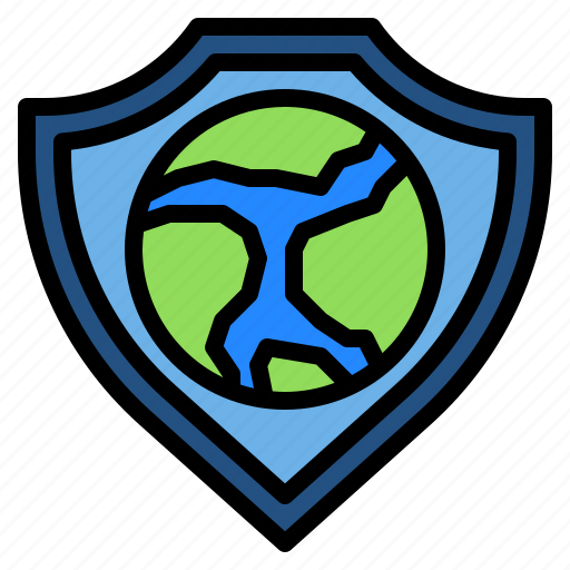 Global, protection, ecology, earth, shield icon - Download on Iconfinder