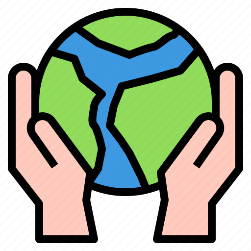 World, earth, hand, ecology, save, environment icon - Download on Iconfinder
