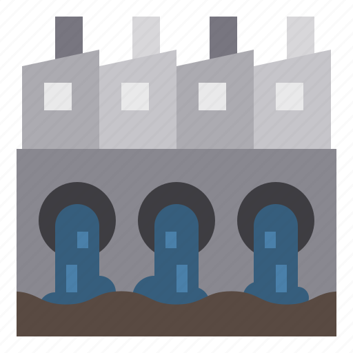 Industry, water, ecology, waste, factory, sewage icon - Download on Iconfinder