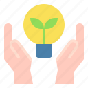 light, hand, growth, leaf, ecology, bulb, idea