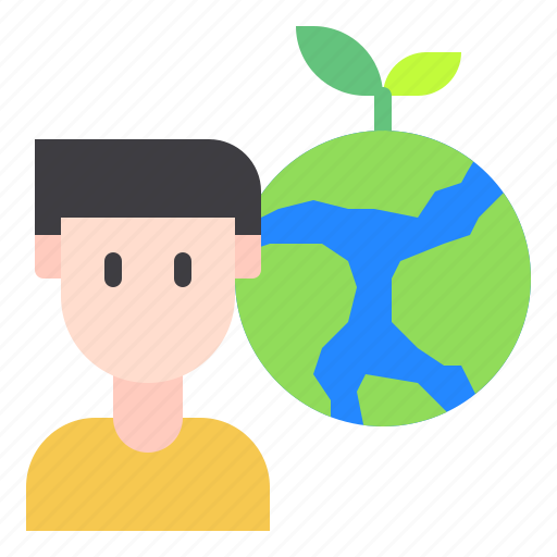 Earth, growth, leaf, ecology, global, plant, man icon - Download on Iconfinder