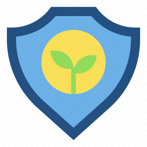 Shield, protection, growth, leaf, ecology, plant icon - Download on Iconfinder