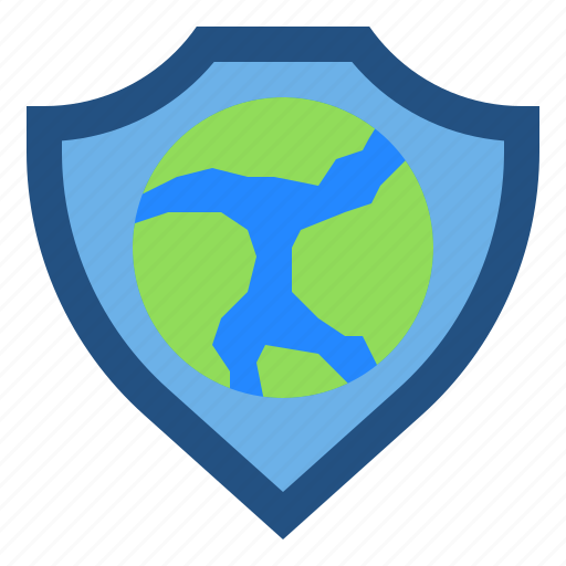 Earth, ecology, shield, global, protection icon - Download on Iconfinder