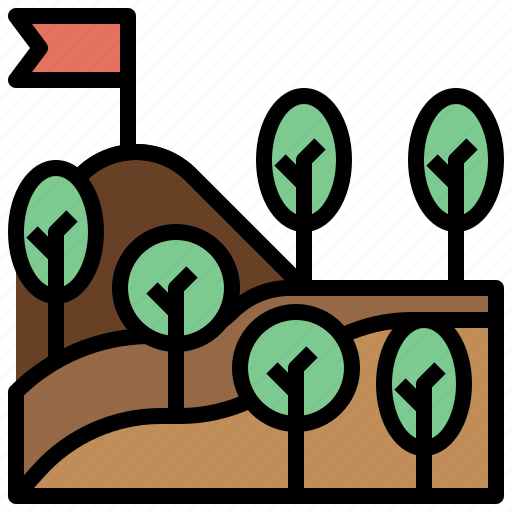 Forest, landscape, nature, pines, trees, woodland, woods icon - Download on Iconfinder