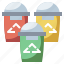arrows, bin, can, garbage, recycle, trash, waste 