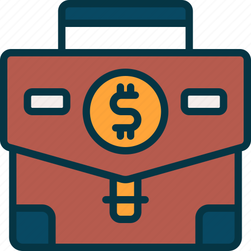 Briefcase, finance, money, portfolio, suitcase icon - Download on Iconfinder