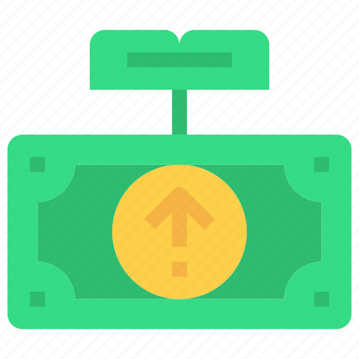 Arrow, bank, coin, investment, money, saving icon - Download on Iconfinder