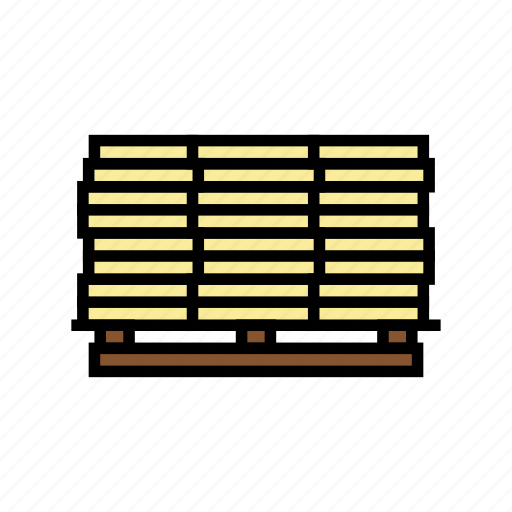 Wooden, planks, pallet, sawmill, cut, factory icon - Download on Iconfinder
