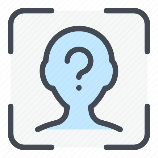 Scan, face, id, question, scanner, scanning, recognition icon - Download on Iconfinder