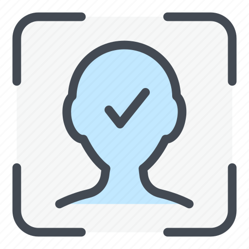 Scan, face, id, recognition, check, tick, scanning icon - Download on Iconfinder