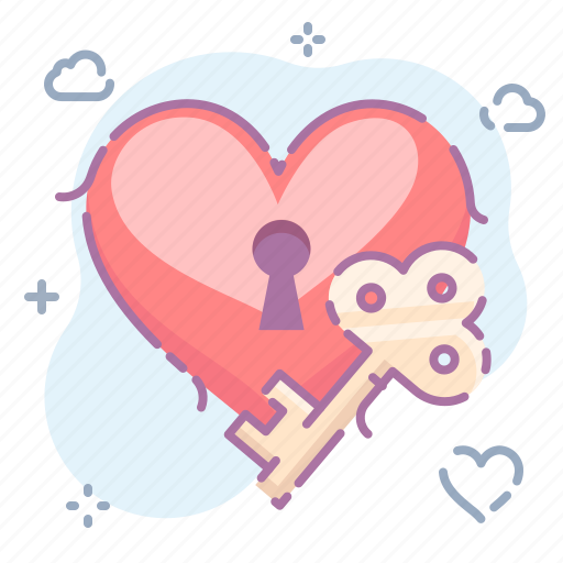 Key, love, valentine icon - Download on Iconfinder