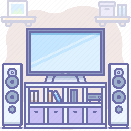 Home theater, interior, display icon - Download on Iconfinder