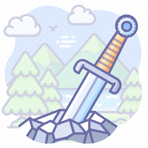Excalibur, legend, sword icon - Download on Iconfinder