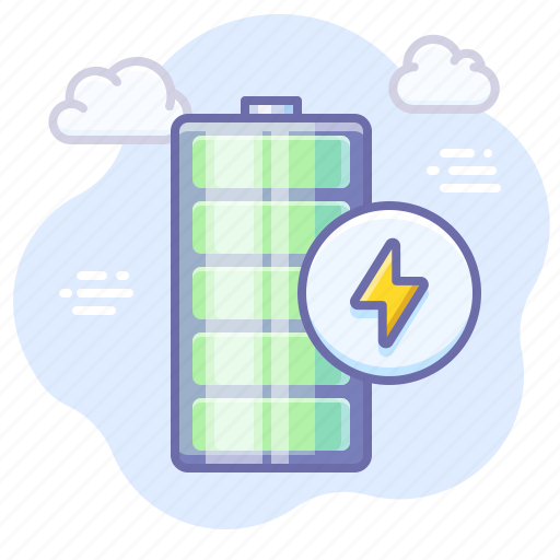 Battery, charge, charging, full, power icon - Download on Iconfinder