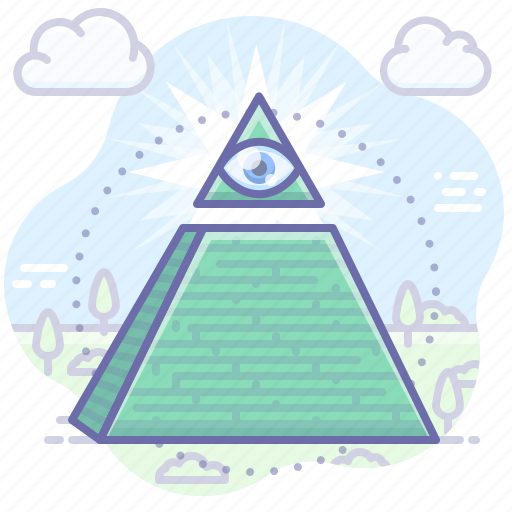 Conspiracy, pyramid, eye of providence, all seeing eye icon - Download on Iconfinder