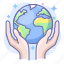 care, earth, hands 