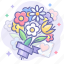 bouquet, flowers, love 