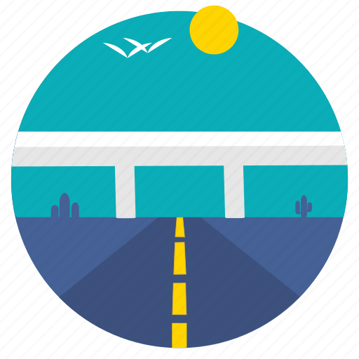 Cactus, flyover, highway, roadway, travel, transportation, transport icon - Download on Iconfinder