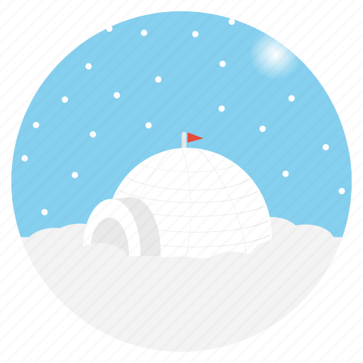 Christmas, eskimo, igloo, north pole, winter, landscape, snowfall icon - Download on Iconfinder