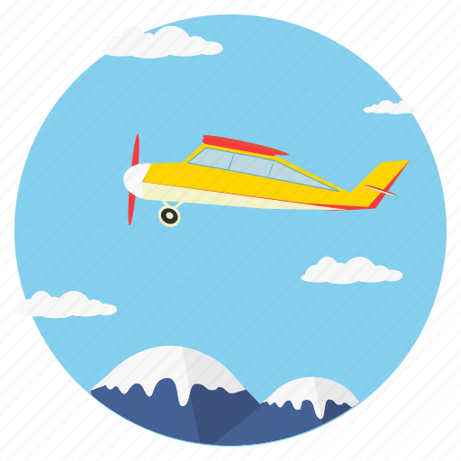 Clouds, jet, mountain, sky, tourism, fly, transport icon - Download on Iconfinder