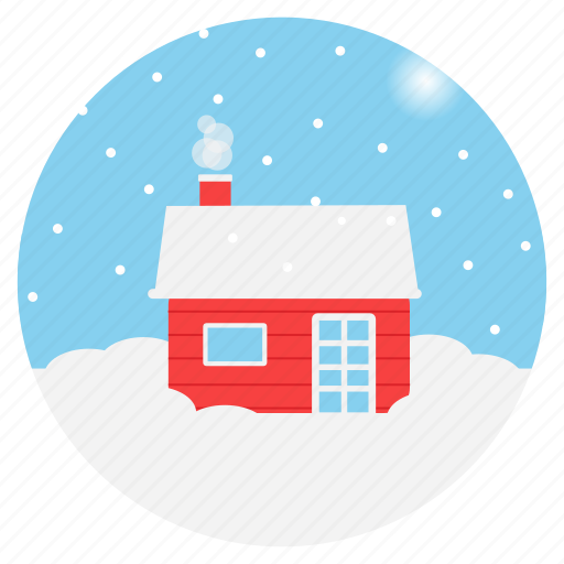 Chimney, north pole, winter, cottage, snowfall, christmas, hygge icon - Download on Iconfinder
