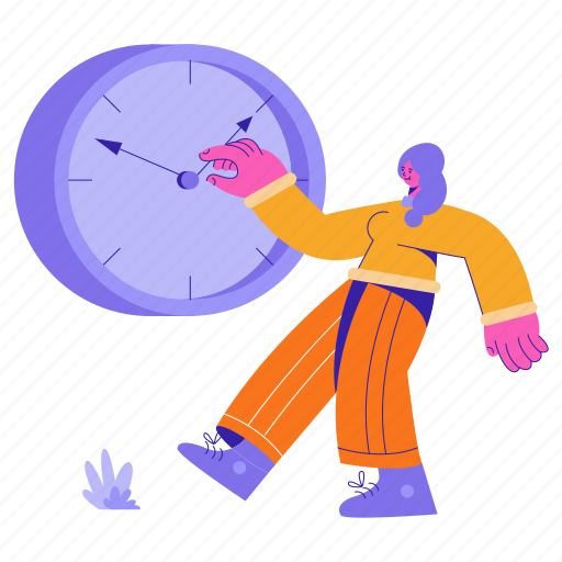 Business, workflow, time, management, deadline, clock, timer illustration - Download on Iconfinder