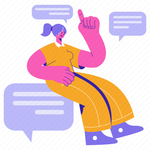 Communication, talk, conversation, chat, messages, message illustration - Download on Iconfinder