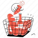 shopping, groceries, food, organic, healthy, cart, purchase