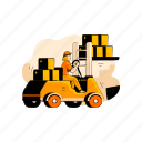 delivery, loading, package, inventory, storage, warehouse, forklift, transport, 1