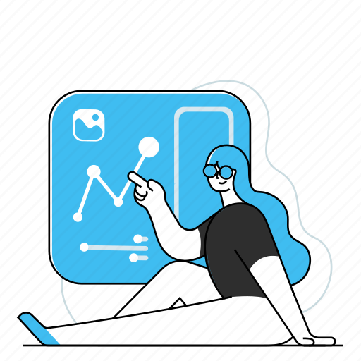 Business, analytics, chart, data, settings, image, picture illustration - Download on Iconfinder