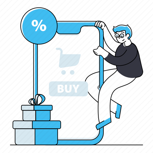E, savings, shop, commerce, gift, discount, sale illustration - Download on Iconfinder