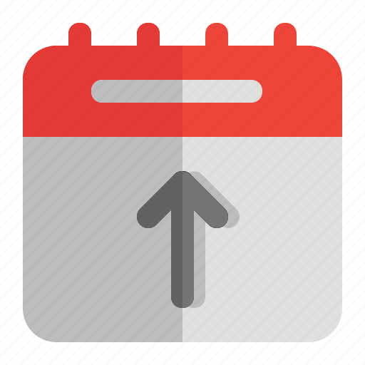 Agenda, calendar, schedule, top, up, upload icon - Download on Iconfinder