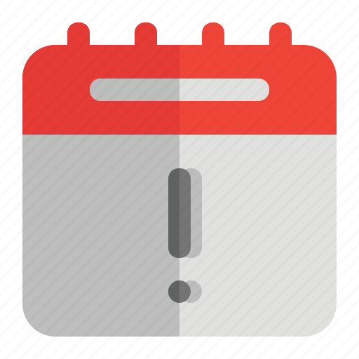 Agenda, alert, appointment, calendar, notification, schedule, warning icon - Download on Iconfinder